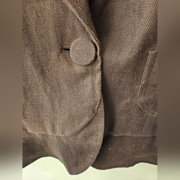 NWT - Linen "Carole Little" Brown Blazer - Lined - Size XL - Picture 8 of 12